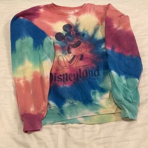 Tie-dye Disneyland Sweatshirt